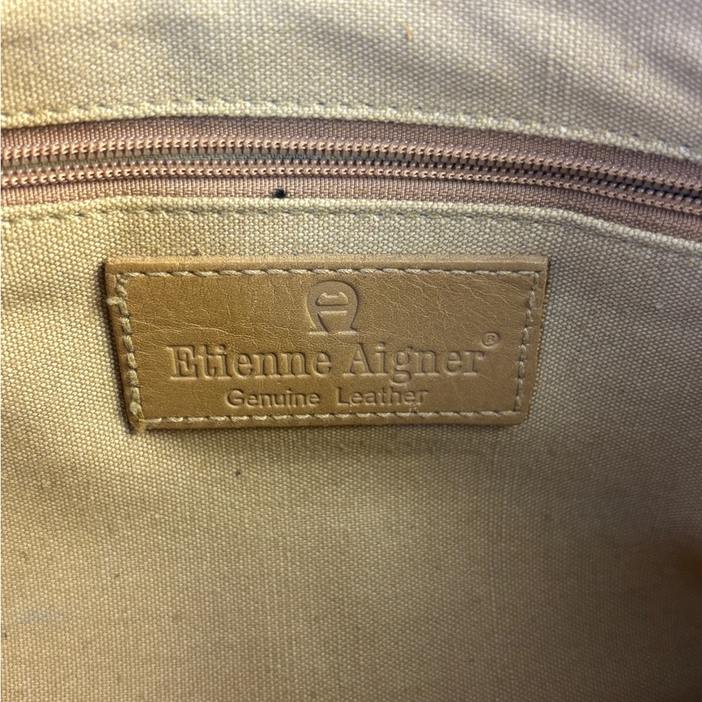 Etienne Aigner Tan‎ Leather Crossbody - Picture 8 of 14
